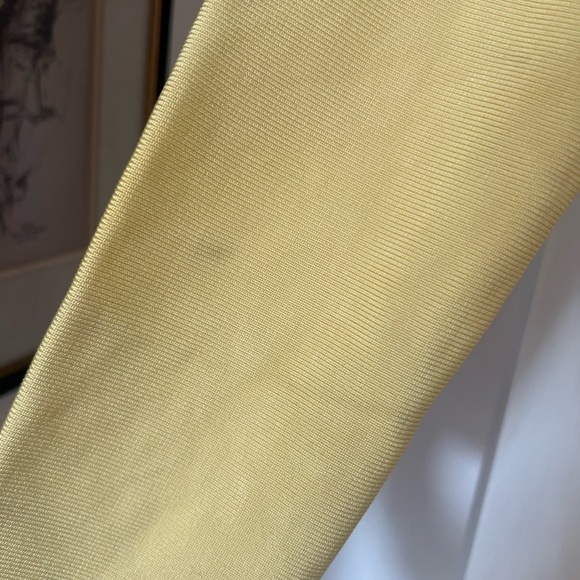 $195 House of CB GIACOMINA Yellow Bandage dress - M - Picture 7 of 8